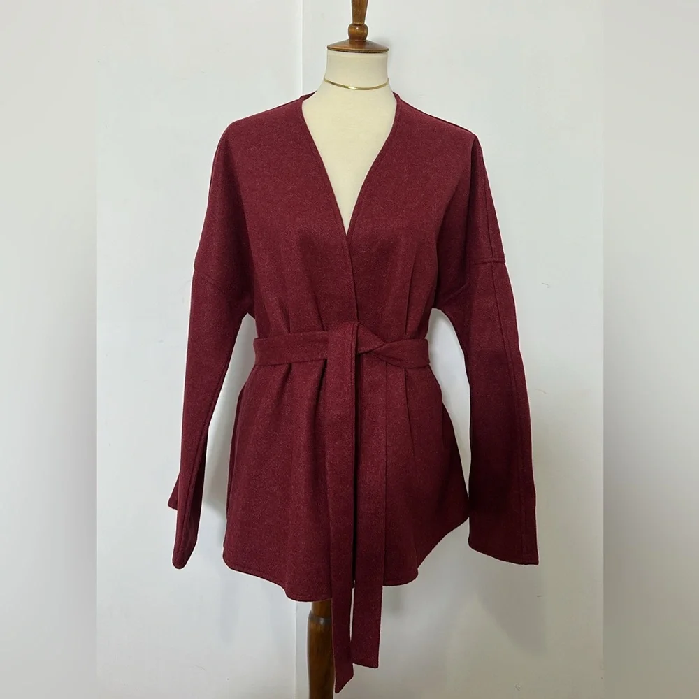 Kimono Style Belted Jacket - Picture 1 of 6
